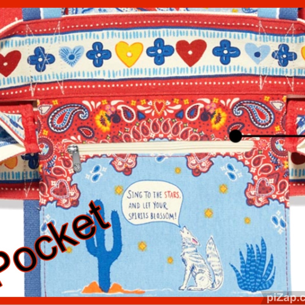 ❣️NWT - Brighton “Bandana Love Tote” Red and Blue Women's Tote Bag / 2026 Design - Picture 3 of 12